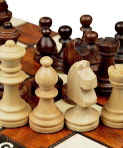 Chess and games shop Muba Wooden Tournament Chess Set with Wooden Board and Chess Pieces – Chessmen – European (10.5.” (27cm) – Magnet) 2