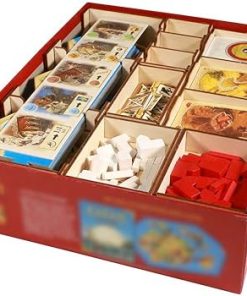 Catan Game Organizer Wooden Box with Multiple Trays for Easy Storage 2
