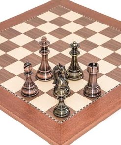 Bello’s Deluxe Bronze & Silver Plated Metal Chessmen 2