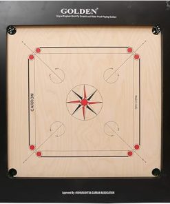 KD Golden Carrom Board Game Champion Bulldog Jumbo English Ply Wood