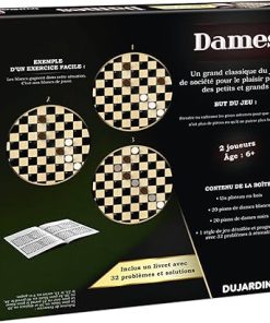 Classic Chequers Board Game French Version for Family Fun 2