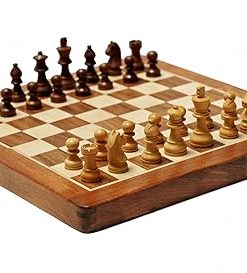 Travel Magnetic Wood Folding Chess Set – Portable 7 in Wooden Board 2