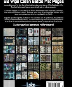 Giant Book of Cyberpunk Battle Mats Red Edition for Gaming Fun 2