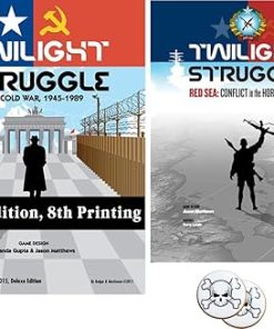 Twilight Struggle Bundle Base Game Red Sea Expansion and Two Buttons