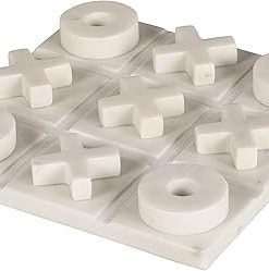 Marble Tic Tac Toe Game Board for Kids and Adults Ideal Birthday Gift