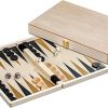 Backgammon Paros Medium Light Brown Game for 2 Players Ages 6 Plus