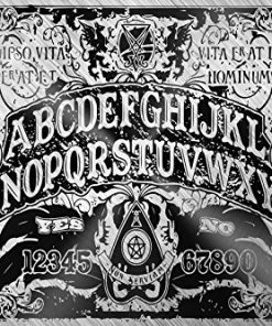 Designer Blacksteel Ouija Board with Planchette for Unique Decor
