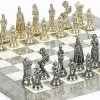 Vittoriano Chessmen and Napolitano Chess Board Cabinet from Italy 4
