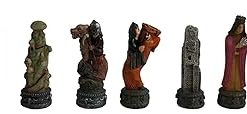 Battle of Troy Chess Pieces Featuring Classic Chessmen Design