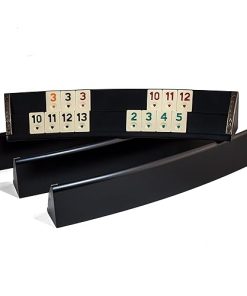 Black Curved Rummy Cube Game Set – Handmade Wooden Okey Game Set 2