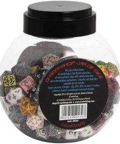 Q Workshop Jar of Dice Board Game Set 150 Pieces for Gamers