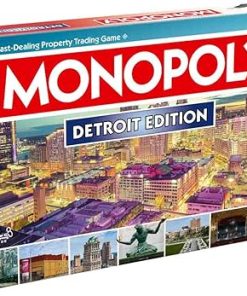Monopoly Detroit MI Edition Board Game for Kids Adults Family Game Night