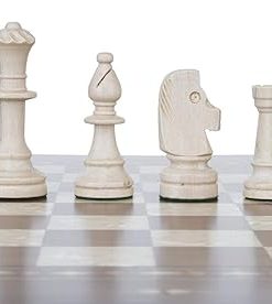 Tournament Warsaw Combo Chess Set Wooden Board with 3.5 Inch King Pieces 2