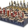 Hand Painted Egyptian Theme Metal Chess Set by Italfama 4