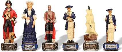 Pirates and Royal Navy Themed Chess Set for Collectors and Players Pirates and Royal Navy Themed Chess Set for Collectors and Players