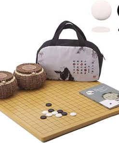Reversible Go Game Set 19×19 13×13 Wooden Board with 361 Ceramic Stones