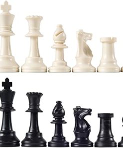 Heavy Tournament Triple Weighted Chess Set Combo Black Color 2