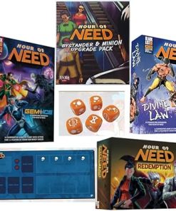 Hour of Need Board Game Expansions Bundle Gem Ice Redemption Minion Dice Playmat