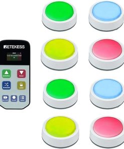 Retekess TM102 Wireless Buzzers for Trivia Games and Classroom Fun
