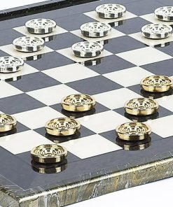 Mancini Luxury Checkers Board and Valentino 24K Gold Checkers Italy