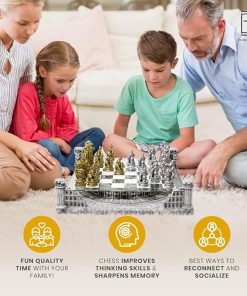 Ancient Roman Gladiators 3D Chess Board Game with Handmade Pieces 2