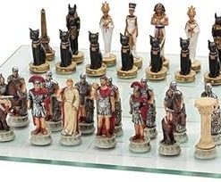 Roman Egyptian Chess Set for Unique Themed Gameplay Experience