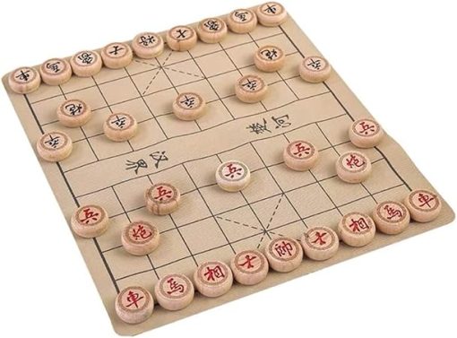 Chinese Xiangqi Chess Set Folding Board Classic Strategy Game for 2 Players