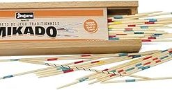 Jeujura J8143 Mikado Game Wooden Box Multi-Color Family Fun