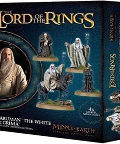Middle-Earth Lord of the Rings Saruman the White and Grima Figures