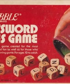 Scrabble Vintage 1968 Crossword Game with Classic Cubes