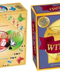 Up 4 Grabs + Wit’s End = Double Play Board Game Bundle for Game Night