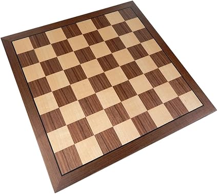 Kratos 15×15 Inch Chess Board with Inlaid Walnut Wood for Classic Play Kratos 15x15 Inch Chess Board with Inlaid Walnut Wood for Classic Play