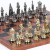 Vittoriano Chessmen and Napolitano Chess Board Cabinet from Italy 3