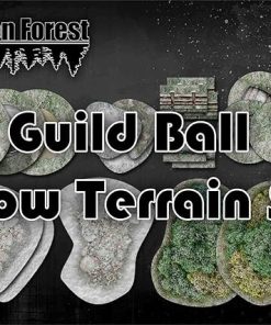 Snow Guildball Mat and Terrain Set for HiddenForest Gameplay 2