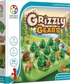 Grizzly Gears Puzzle Game with 80 Challenges for Ages 7 and Up