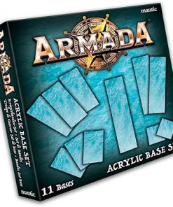 Mantic Games Armada Acrylic Bases Set of 11 in Blue Color