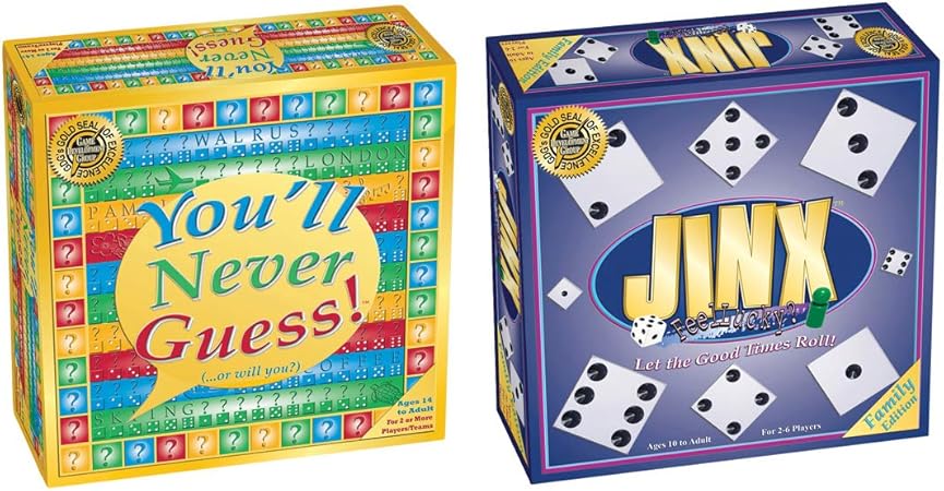 Game Development Group You’ll Never Guess + Jinx = Double Play Board Games for Family Game Night (6+) Game Development Group You'll Never Guess + Jinx = Double Play Board Games for Family Game Night (6+)
