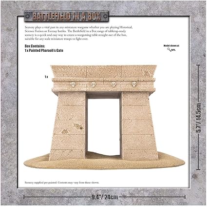 Battlefield in a Box – Forgotten City Pharaoh’s Gate (BB903) 2 Battlefield in a Box - Forgotten City Pharaoh's Gate (BB903) - Image 2