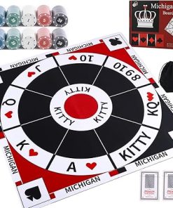 Tripoley Board Game 23.6 Inch Set with Anti-Slip Mat and Storage Bag