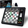Deluxe Mancala Board Game Set with Real Wood and 48 Natural Gemstones 4