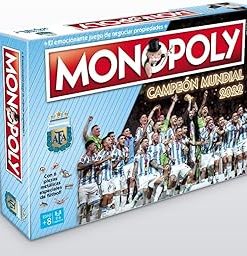Monopoly Argentina World Champion Edition Board Game for Kids Age 8+