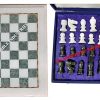 “The Queen’s Gambit” White Marble Chess Board 15″ Inch With Green Marble Blocks & Chess Coins, Harmon Chess, Borgov Chess, Chess Piece Names, Chess Unblocked 3