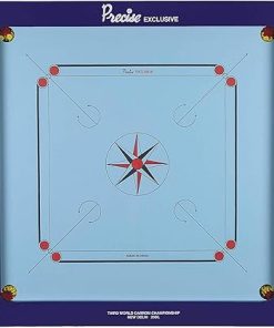Exclusive 20mm Carrom Board with Coins, Striker and Powder by Tabakh 2