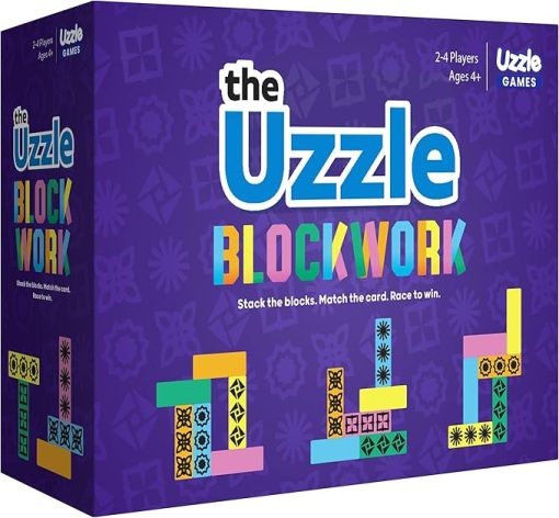 Blockwork by Uzzle Games - Fast Family Board Game for 2 to 4 Players