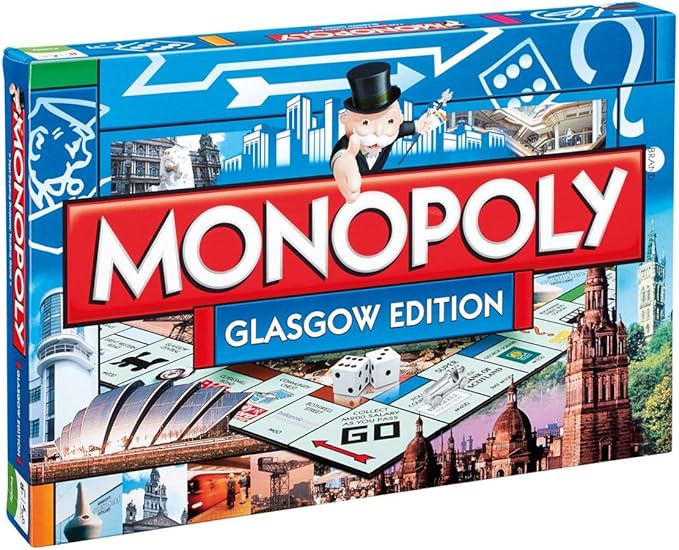 Glasgow Monopoly Board Game by Winning Moves for Fun Family Nights Glasgow Monopoly Board Game by Winning Moves for Fun Family Nights