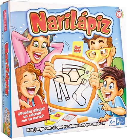 Fun NARILAPIZ Family Game Become an Artist with Your Nose and Marker Fun NARILAPIZ Family Game Become an Artist with Your Nose and Marker