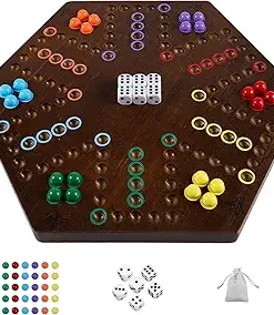 20 Inch Wahoo Marble Board Game for 4 to 6 Players – Family Fun Game