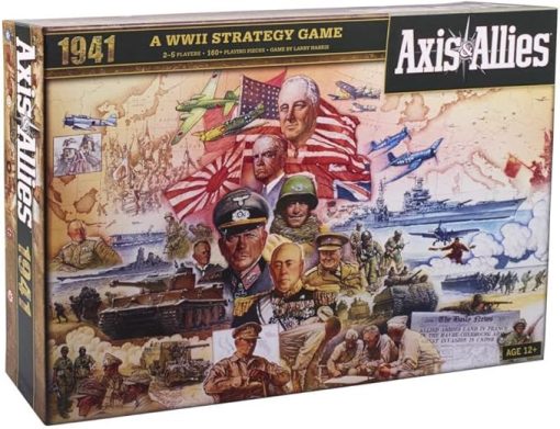 Axis and Allies 1941 Board Game for 5 Players Multicolor Edition