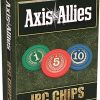 Axis & Allies IPC Chips 75 Weighted Chips with Storage Tray Upgrade
