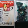 Pegasus Wurfel Marble Rot 7 Piece Set in Acrylic Box Board Game 4